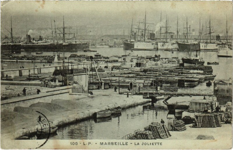 Carte postale ancienne Marseille La Joliette à Marseille