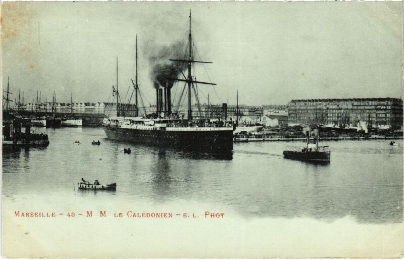 Carte postale ancienne Marseille M. M. Le Caledonien à Marseille