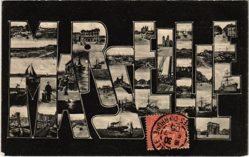 Carte postale ancienne Marseille Scenes à Marseille