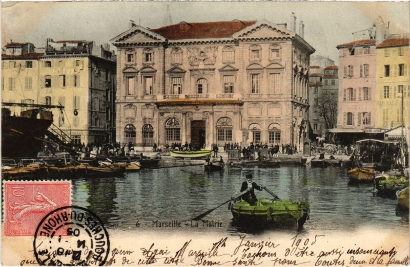 Carte postale ancienne Marseille La Mairie à Marseille