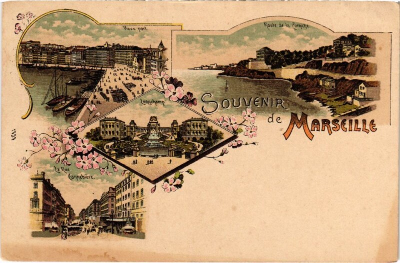 Carte postale ancienne Marseille Scenes - Litho à Marseille