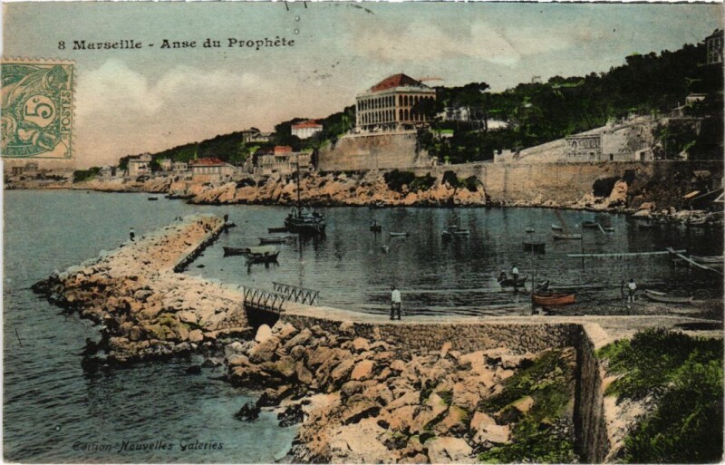 Carte postale ancienne Marseille Anse du Prophete à Marseille