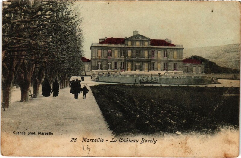 Carte postale ancienne Marseille Le Chateau Borely à Marseille