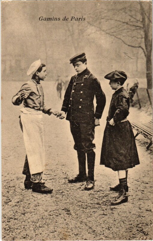 Carte postale ancienne Paris Petits Metiers gamins
