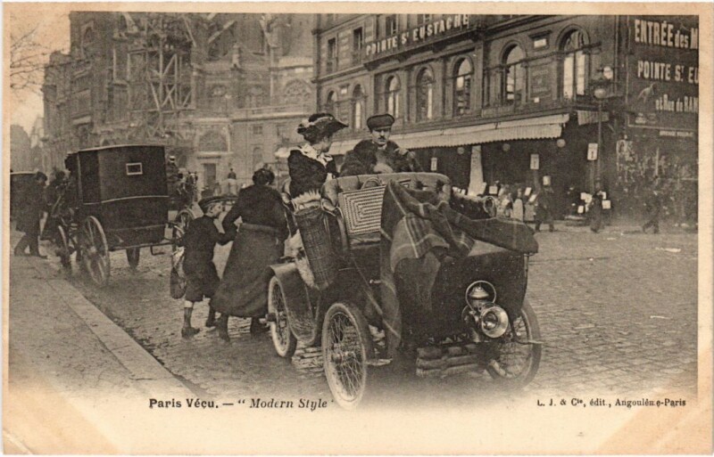 Carte postale ancienne Paris Vecu. Modern style