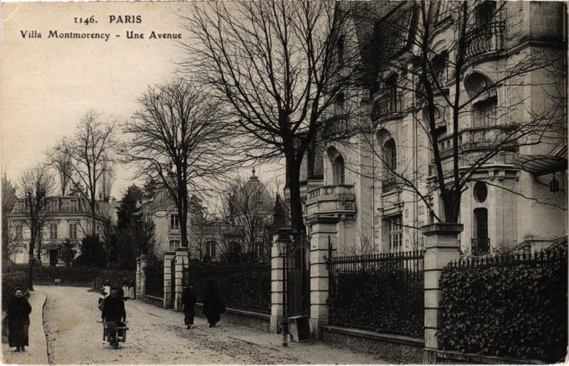 Carte postale ancienne Villa Montmorency - Une Avenue à Paris 16e