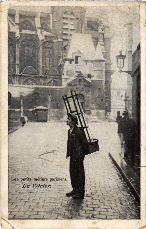 Carte postale ancienne Paris Petits Metiers le Vitrier