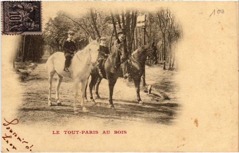 Carte postale ancienne Le Tout-Paris au Bois à Paris 16e