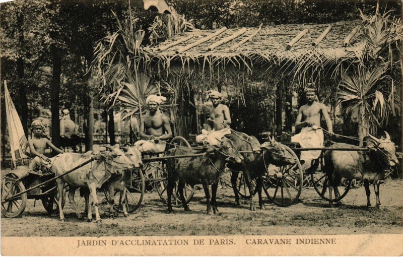 Carte postale ancienne Grande Exposition India à Neuilly-sur-Seine