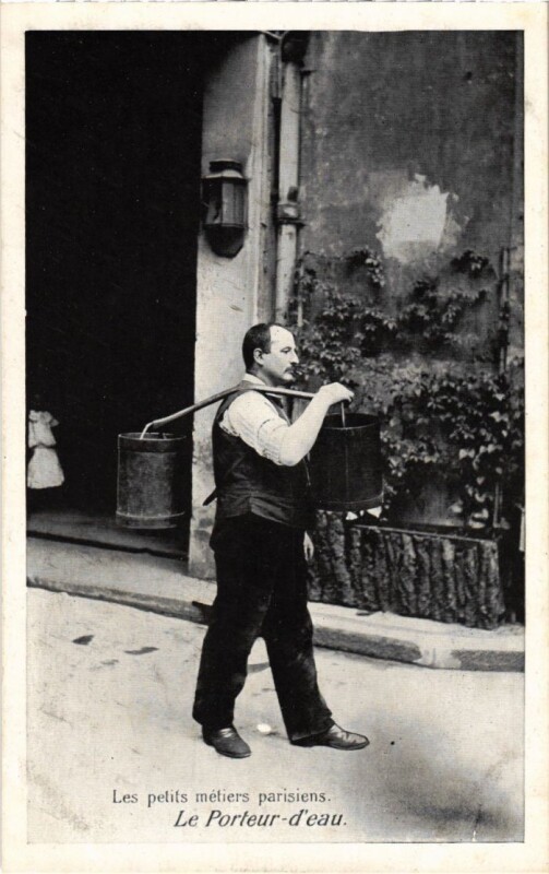 Carte postale ancienne Paris Les Petits Metiers Parisiens Le Porteur D'Eau à Paris