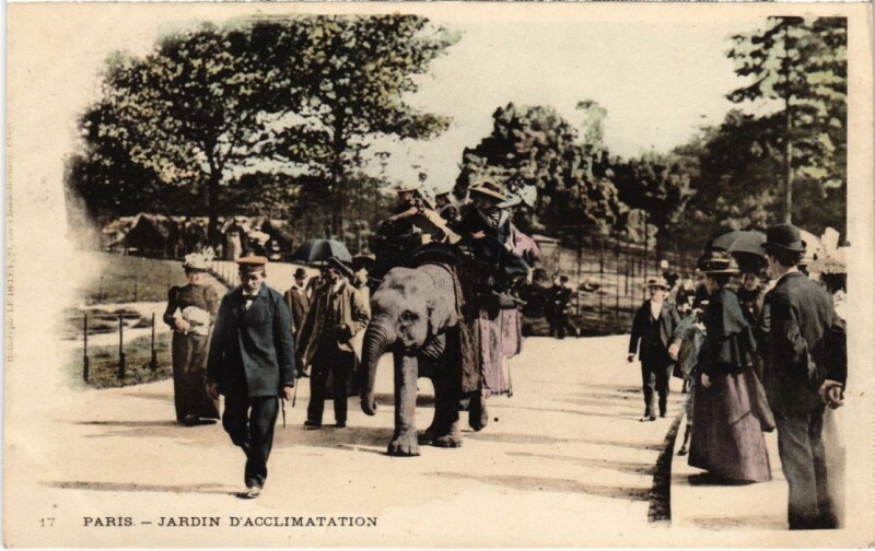 Carte postale ancienne Jardin d'Acclimatation à Neuilly-sur-Seine