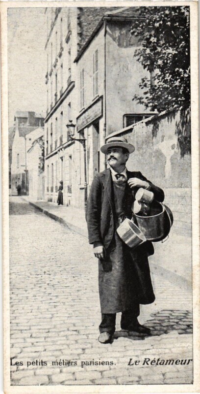 Carte postale ancienne Paris Petits Metiers le Retameur