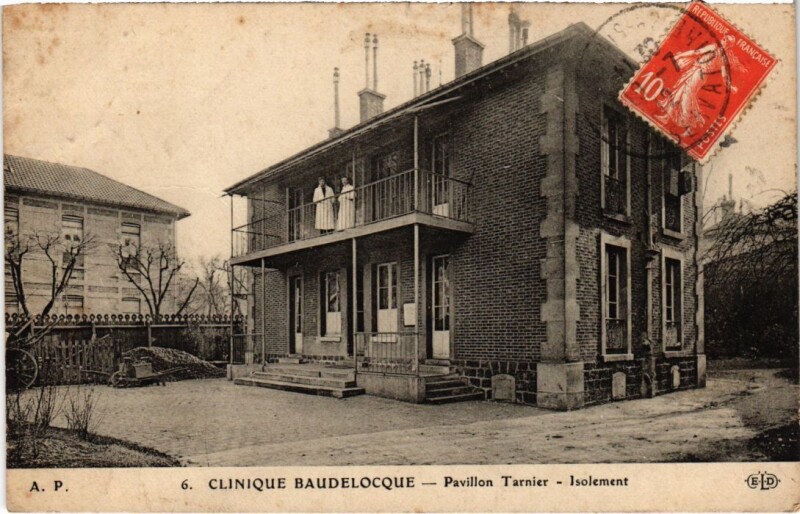 Carte postale ancienne Clinique Baudelocque - Pavillon Tarnier - Isolement à Paris 14e