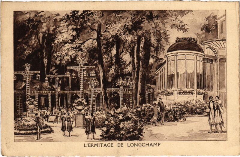 Carte postale ancienne L'Ermitage de Longchamp à Paris 16e