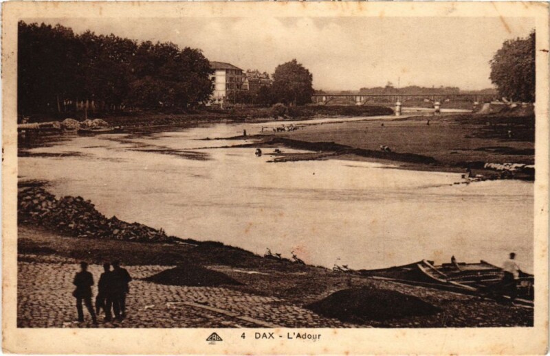 Carte postale ancienne Dax L'Adour
