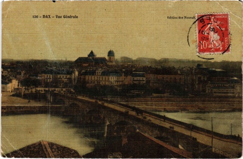 Carte postale ancienne Dax vue generale