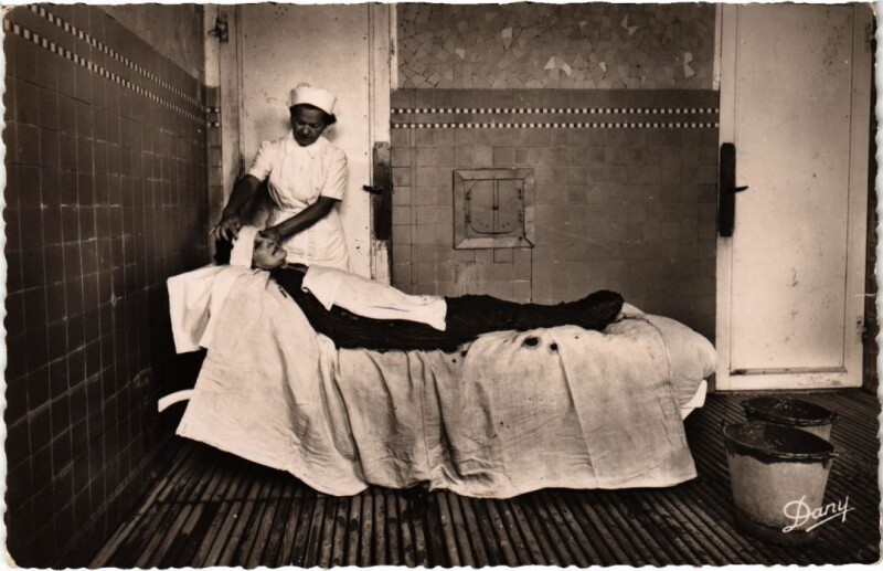 Carte postale ancienne Dax Hotel Splendid Application de boue