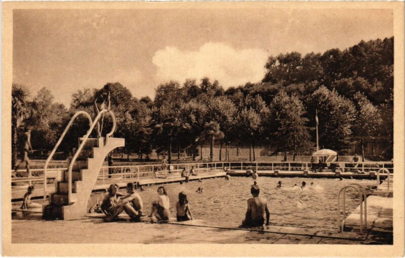 Carte postale ancienne Dax La Piscine