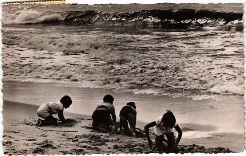 Carte postale ancienne Hossegor Scenes de Plage