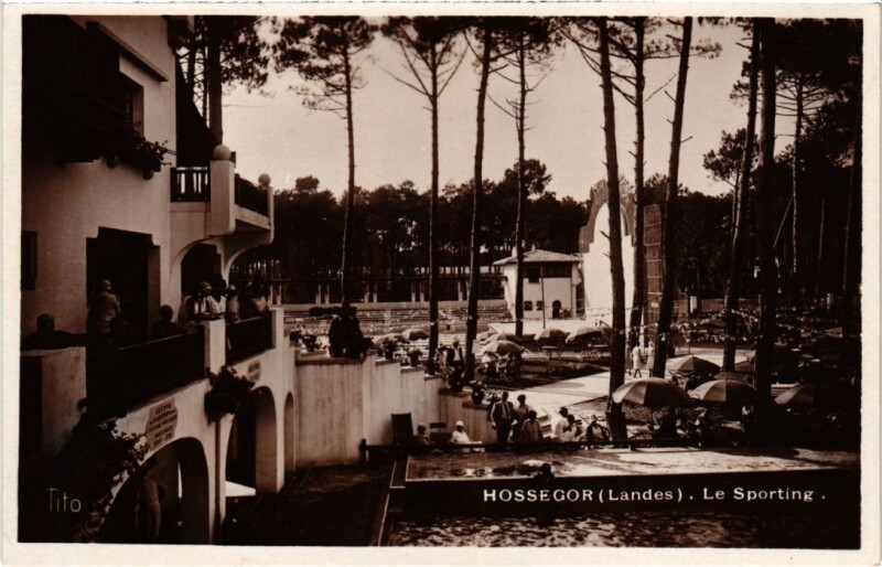 Carte postale ancienne Hossegor Le Sporting