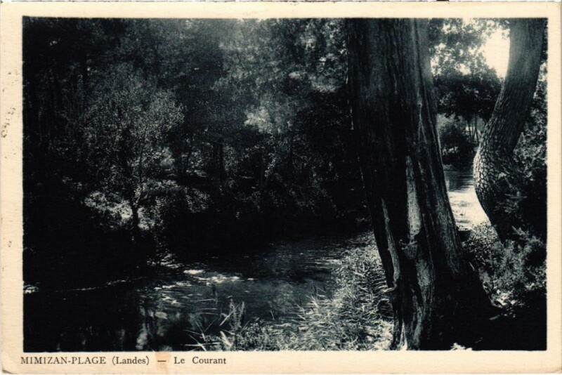 Carte postale ancienne Mimizan les Bains Le Courant à Mimizan