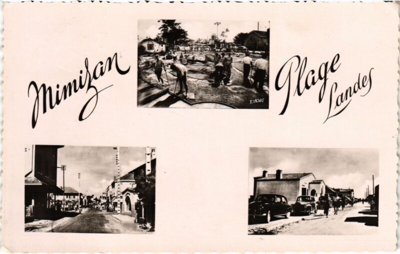 Carte postale ancienne Mimizan les Bains souvenir à Mimizan