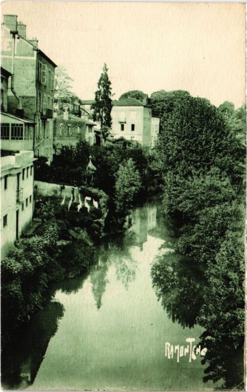 Carte postale ancienne Mont de Marsan Le Midou à Mont-de-Marsan