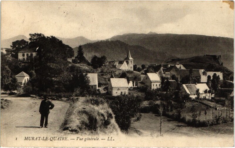 Carte postale ancienne Murat le Quaire Vue Generale France à Murat-le-Quaire