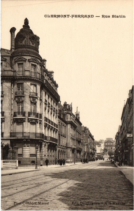 Carte postale ancienne Clermont Ferrand Rue Blantin France à Clermont-Ferrand