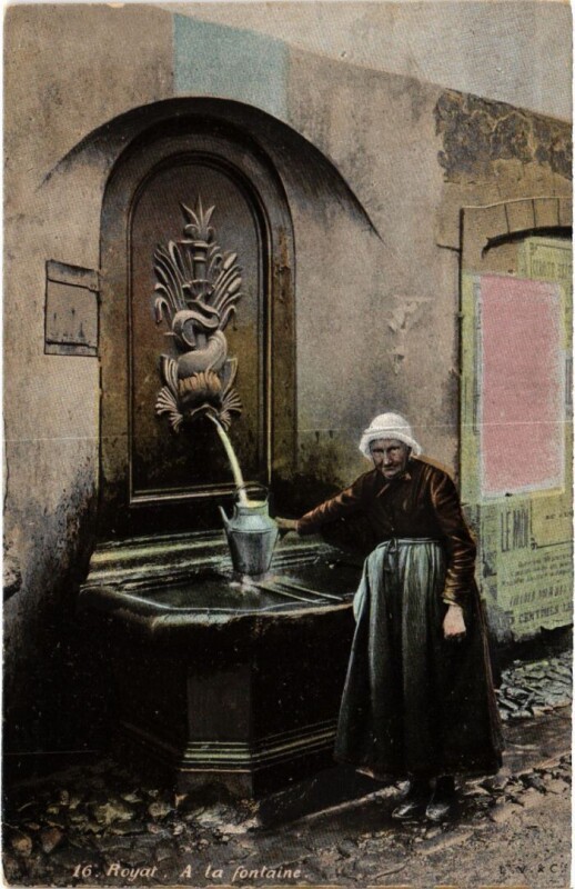 Carte postale ancienne Royat La Fontaine France à Royat