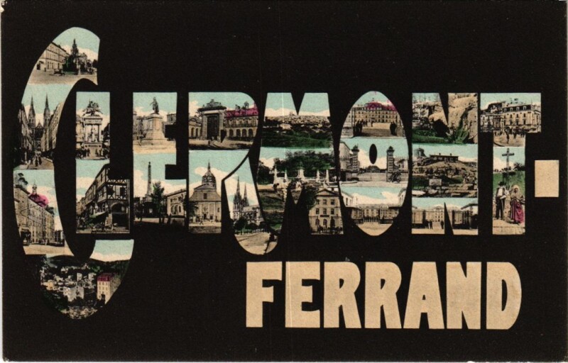 Carte postale ancienne Souvenir de Clermont-Ferrand France à Clermont-Ferrand