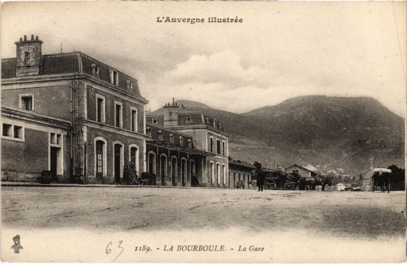 Carte postale ancienne La Bourboule La Gare France à La Bourboule