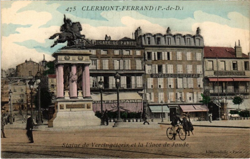 Carte postale ancienne Clermont Ferrand Statue de Vercingetorix France à Clermont-Ferrand