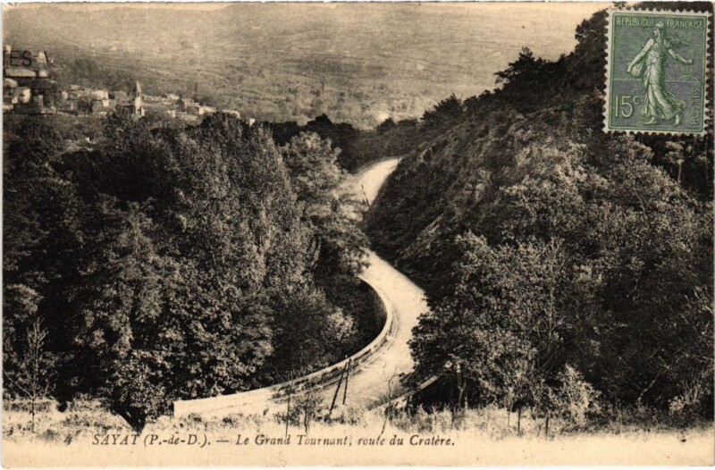 Carte postale ancienne Sayat Le Grand Tournant France à Sayat
