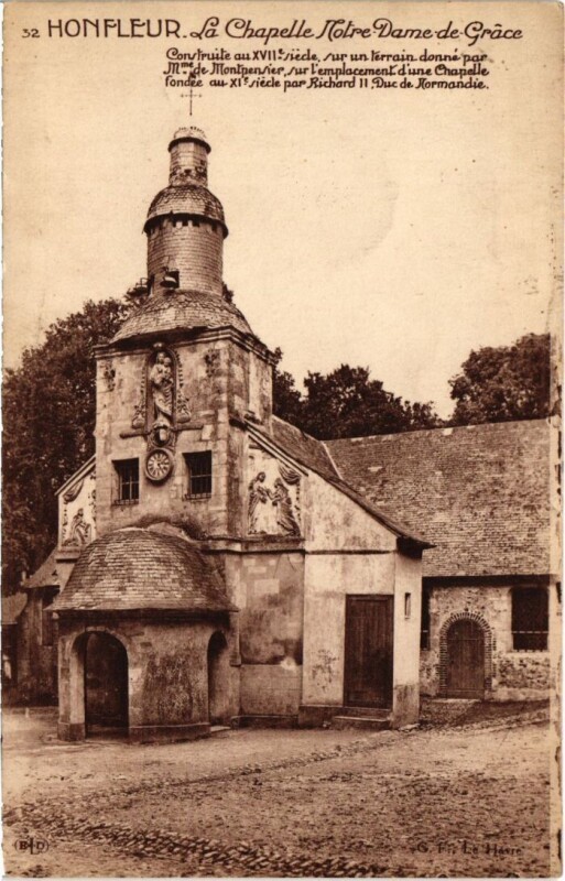 Carte postale ancienne Honfleur La Chapelle Notre-Dame de Grace France à Honfleur