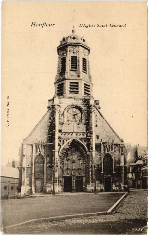 Carte postale ancienne Honfleur L'Eglise Saint-Leonard France à Honfleur
