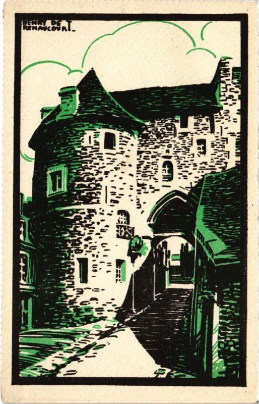 Carte postale ancienne Falaise Porte des Cordeliers France à Falaise