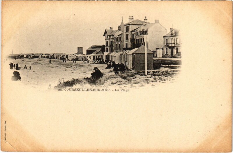 Carte postale ancienne Courseulles La Plage France