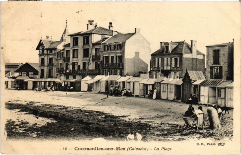 Carte postale ancienne Courseulles La Plage France