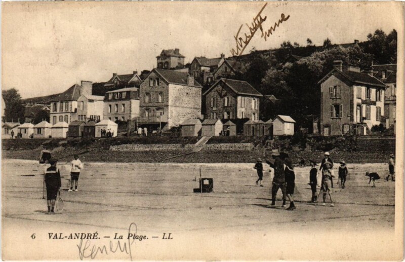 Carte postale ancienne Val-Andre La Plage