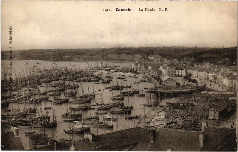 Carte postale ancienne Cancale La Houle