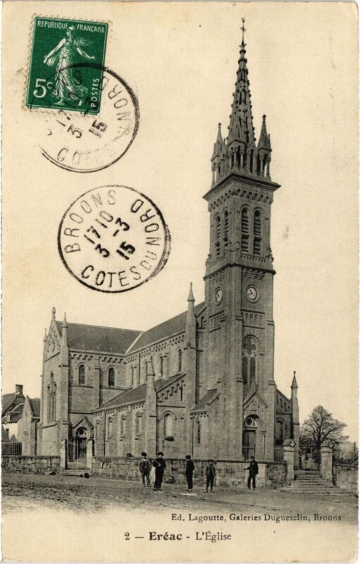 Carte postale ancienne Ereac L'Eglise