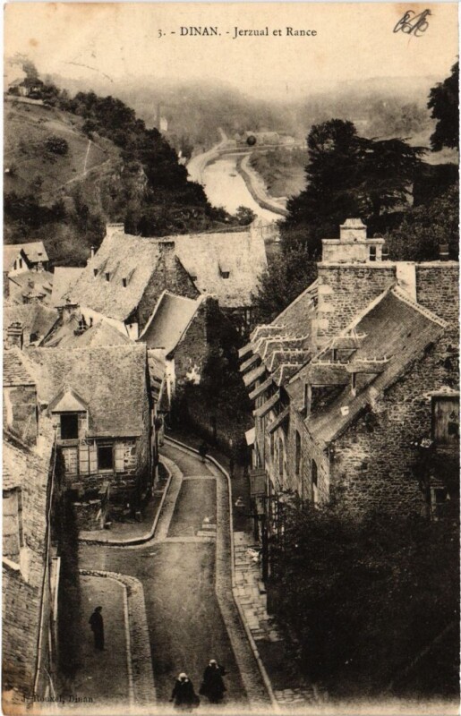 Carte postale ancienne Dinan Jerzual et Rance à Dinan