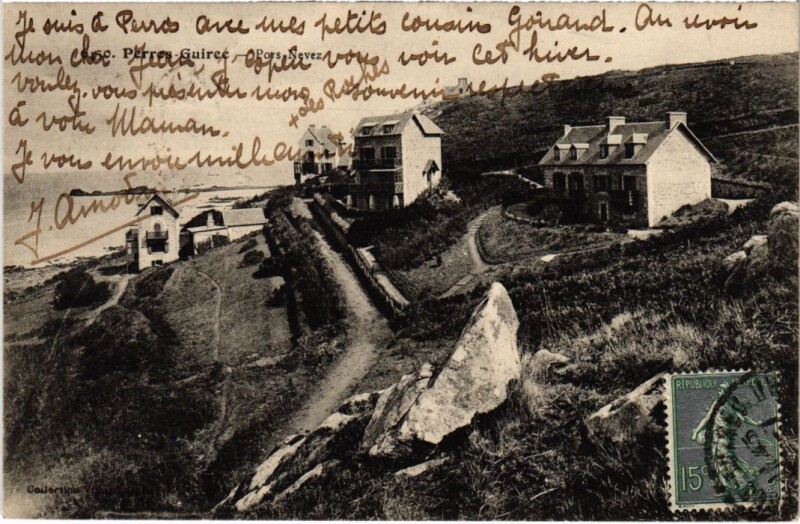 Carte postale ancienne Perros-Guirec Pors Nevez à Perros-Guirec