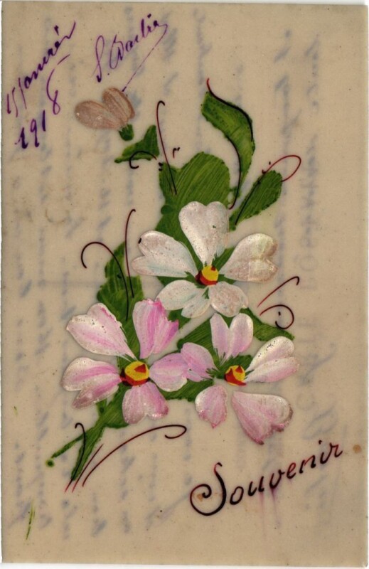 Carte postale ancienne Souvenir - Fleurs