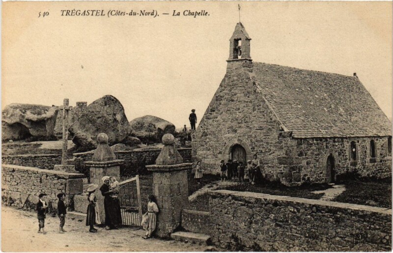 Carte postale ancienne Tregastel La Chapelle