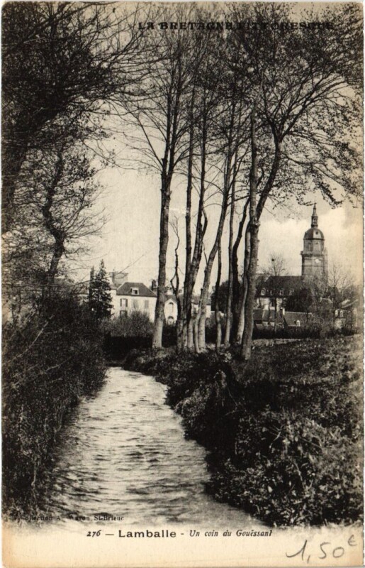 Carte postale ancienne Lamballe Un Coin du Gouessant