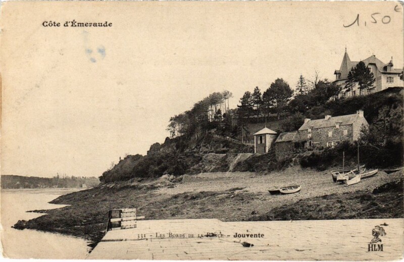 Carte postale ancienne Les Bords de la Rance - Jouvente