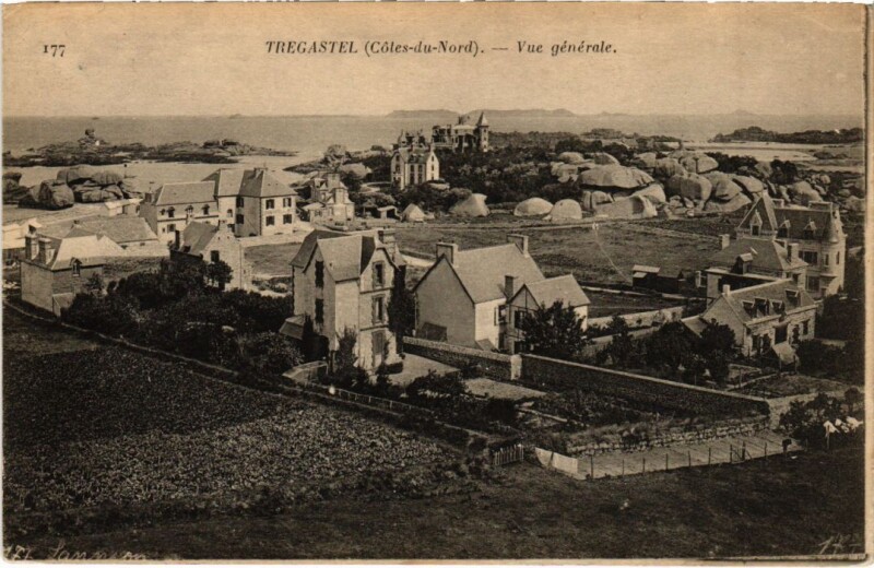 Carte postale ancienne Tregastel Vue Generale