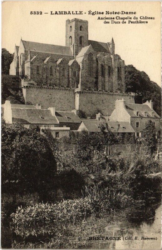 Carte postale ancienne Lamballe Eglise Notre-Dame